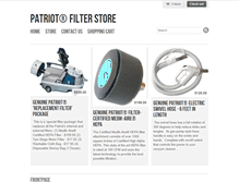 Tablet Screenshot of patriotfilterstore.com